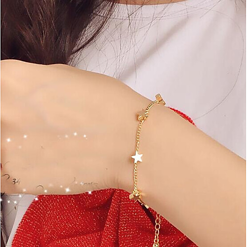 Women's Chain Bracelet Pendant Bracelet Star Ladies Fashion Metal Bracelet Jewelry Gold For Street Daily
Women's Chain Bracelet Pendant Bracelet Star Ladies Fashion Metal Bracelet Jewelry Gold For Street Daily
