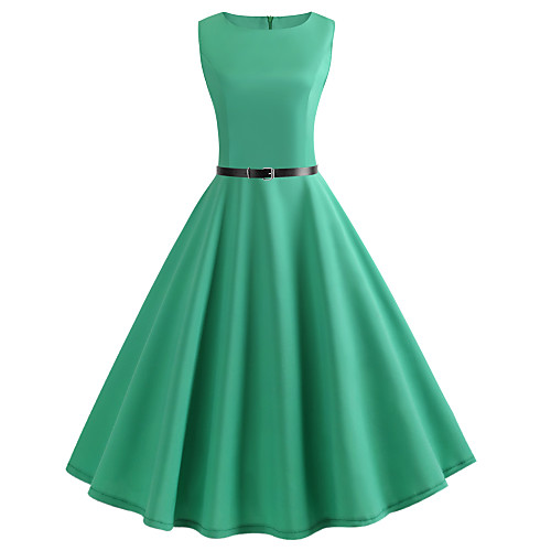 Women's Swing Dress Knee Length Dress Blue Blushing Pink Green Red Light Green Sleeveless Solid Colored Summer Round Neck Basic Vintage Going out Slim S M L XL XXL / Cotton / Cotton
Women's Swing Dress Knee Length Dress Blue Blushing Pink Green Red Light Green Sleeveless Solid Colored Summer Round Neck Basic Vintage Going out Slim S M L XL XXL / Cotton / Cotton
