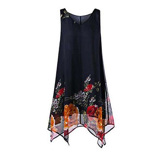 Women's A Line Dress Short Mini Dress Navy Blue Sleeveless Floral Print V Neck S M L XL XXL 3XL 4XL 5XL / Plus Size / Plus Size
Women's A Line Dress Short Mini Dress Navy Blue Sleeveless Floral Print V Neck S M L XL XXL 3XL 4XL 5XL / Plus Size / Plus Size