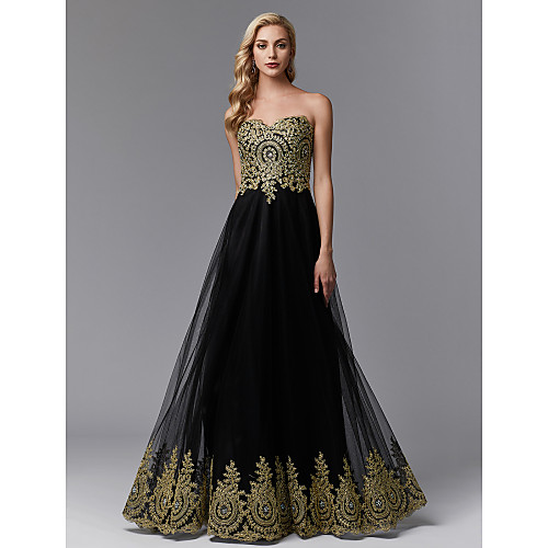 A-Line Floral Vintage Inspired Beaded & Sequin Prom Formal Evening Dress Sweetheart Neckline Sleeveless Floor Length Lace Tulle with Ruffles Appliques 2021
A-Line Floral Vintage Inspired Beaded & Sequin Prom Formal Evening Dress Sweetheart Neckline Sleeveless Floor Length Lace Tulle with Ruffles Appliques 2021