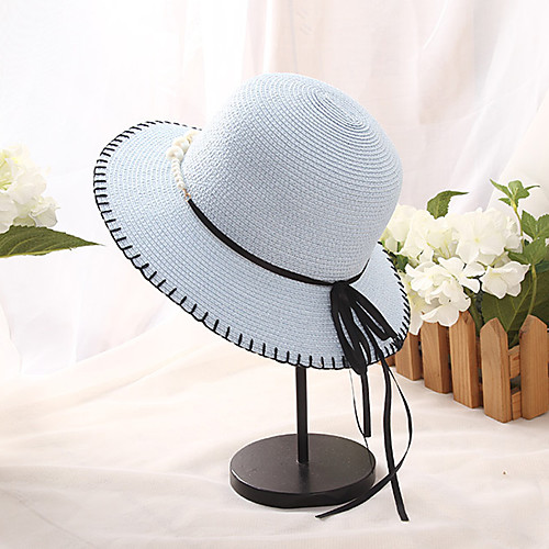 Women's Straw Hat Straw Basic Holiday - Color Block Summer White Blushing Pink Brown
Women's Straw Hat Straw Basic Holiday - Color Block Summer White Blushing Pink Brown