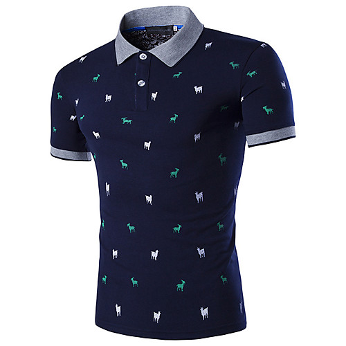 Men's Golf Shirt Graphic Animal Short Sleeve Daily Tops Active Shirt Collar White Navy Blue Gray
Men's Golf Shirt Graphic Animal Short Sleeve Daily Tops Active Shirt Collar White Navy Blue Gray