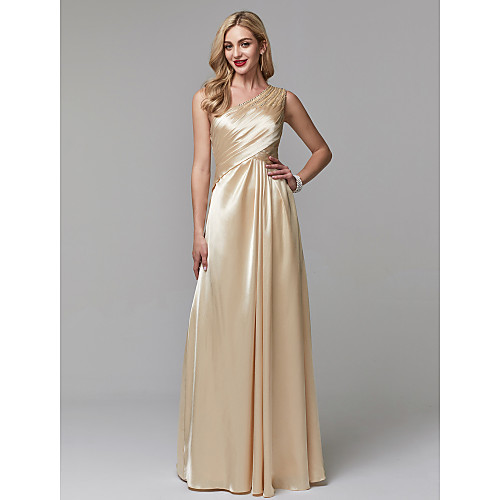 A-Line Minimalist Elegant Prom Formal Evening Dress One Shoulder Sleeveless Floor Length Stretch Satin with Pleats Beading 2021
A-Line Minimalist Elegant Prom Formal Evening Dress One Shoulder Sleeveless Floor Length Stretch Satin with Pleats Beading 2021