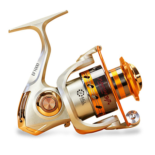 Fishing Reel Spinning Reel 5.5/1 Gear Ratio 12 Ball Bearings for Sea Fishing / Carp Fishing
Fishing Reel Spinning Reel 5.5/1 Gear Ratio 12 Ball Bearings for Sea Fishing / Carp Fishing
