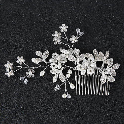 Rhinestone / Alloy Hair Combs / Hair Stick / Hair Accessory with Rhinestone / Faux Pearl 1 Piece Wedding / Party / Evening Headpiece
Rhinestone / Alloy Hair Combs / Hair Stick / Hair Accessory with Rhinestone / Faux Pearl 1 Piece Wedding / Party / Evening Headpiece