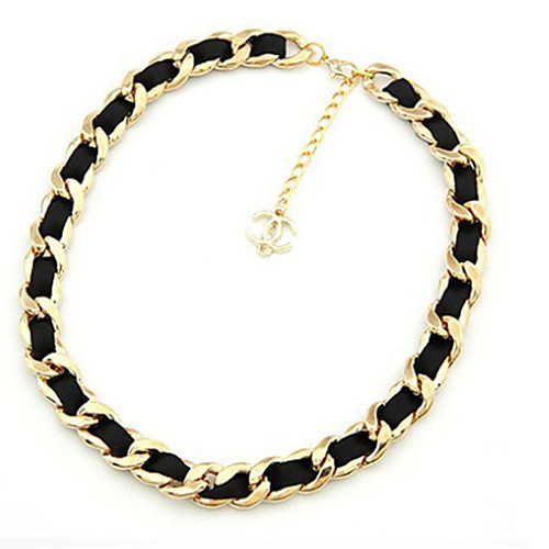 Women's Choker Necklace Thick Chain Twisted Paper Clip Ladies Korean Fashion Cord Alloy Gold 44 cm Necklace Jewelry 1pc For Daily
Women's Choker Necklace Thick Chain Twisted Paper Clip Ladies Korean Fashion Cord Alloy Gold 44 cm Necklace Jewelry 1pc For Daily