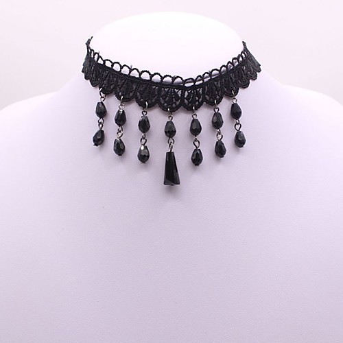 Women's Choker Necklace Ladies Classic Gothic Fashion Lace Black 318 cm Necklace Jewelry 1pc For Daily
Women's Choker Necklace Ladies Classic Gothic Fashion Lace Black 318 cm Necklace Jewelry 1pc For Daily