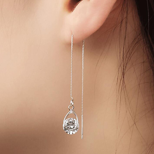 Women's Crystal Drop Earrings Dangle Earrings Hanging Earrings Long Round Cut Drop Ladies Simple Elegant Fashion Korean everyday Earrings Jewelry Silver / Gold For Wedding Party / Evening Gift
Women's Crystal Drop Earrings Dangle Earrings Hanging Earrings Long Round Cut Drop Ladies Simple Elegant Fashion Korean everyday Earrings Jewelry Silver / Gold For Wedding Party / Evening Gift