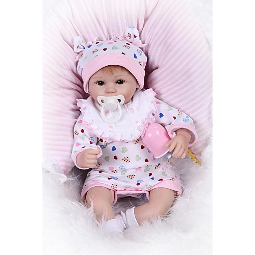 NPKCOLLECTION 18 inch Reborn Doll Girl Doll Baby Girl Newborn lifelike Gift Artificial Implantation Brown Eyes Cloth Silica Gel 3/4 Silicone Limbs and Cotton Filled Body with Clothes and Accessories
NPKCOLLECTION 18 inch Reborn Doll Girl Doll Baby Girl Newborn lifelike Gift Artificial Implantation Brown Eyes Cloth Silica Gel 3/4 Silicone Limbs and Cotton Filled Body with Clothes and Accessories