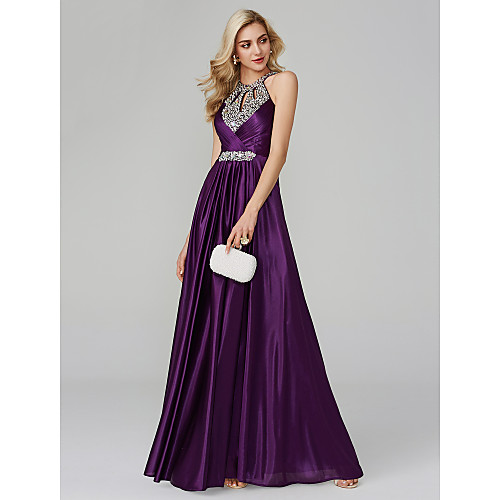 A-Line Empire Party Wear Prom Dress Halter Neck Sleeveless Floor Length Silk with Crystals Sequin 2021
A-Line Empire Party Wear Prom Dress Halter Neck Sleeveless Floor Length Silk with Crystals Sequin 2021