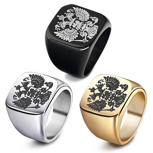 Men Band Ring Hollow Silver Gold Black Titanium Steel Silver Plated Steel Stainless Bird Animal family crest Stylish Punk Trendy 1pc 7 8 9 10 11 / Men's
Men Band Ring Hollow Silver Gold Black Titanium Steel Silver Plated Steel Stainless Bird Animal family crest Stylish Punk Trendy 1pc 7 8 9 10 11 / Men's