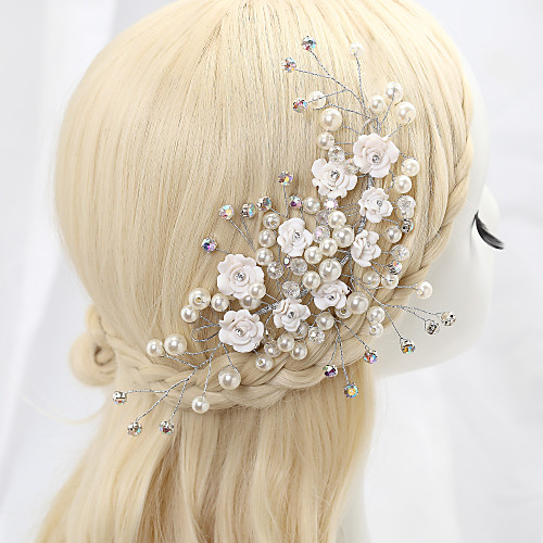 Crystal / Imitation Pearl / Rhinestone Headdress with Rhinestone / Crystal / Imitation Pearl 1 Piece Wedding Headpiece
Crystal / Imitation Pearl / Rhinestone Headdress with Rhinestone / Crystal / Imitation Pearl 1 Piece Wedding Headpiece