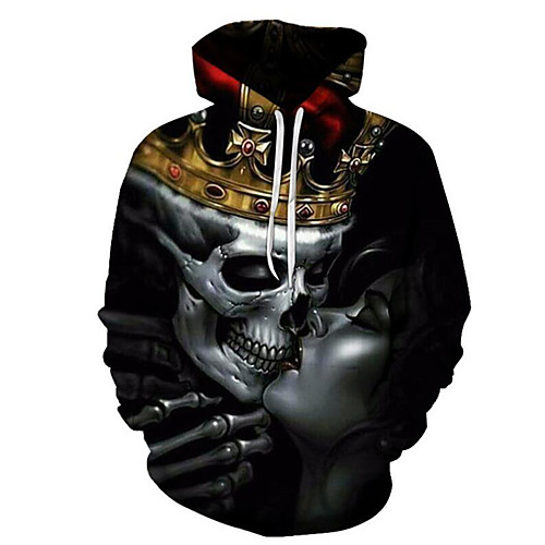 Men's Plus Size Hoodie 3D Skull Print Hooded Daily Sports Basic Exaggerated Hoodies Sweatshirts Long Sleeve Loose Black / Fall / Winter
Men's Plus Size Hoodie 3D Skull Print Hooded Daily Sports Basic Exaggerated Hoodies Sweatshirts Long Sleeve Loose Black / Fall / Winter