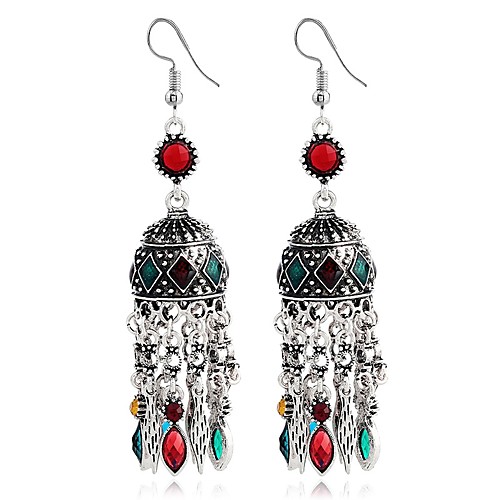 Women's Diamond Drop Earrings Geometric Tassel Wa Lolita Earrings Jewelry Rainbow / Red / Green For Graduation Valentine 1 Pair
Women's Diamond Drop Earrings Geometric Tassel Wa Lolita Earrings Jewelry Rainbow / Red / Green For Graduation Valentine 1 Pair