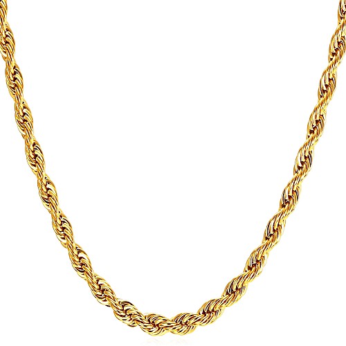 Men's Chain Necklace Long Necklace Rope Foxtail chain Mariner Chain Fashion Hip Hop Stainless Steel Silver Gold Black 55 cm Necklace Jewelry 1pc For Party Street Gift Causal
Men's Chain Necklace Long Necklace Rope Foxtail chain Mariner Chain Fashion Hip Hop Stainless Steel Silver Gold Black 55 cm Necklace Jewelry 1pc For Party Street Gift Causal