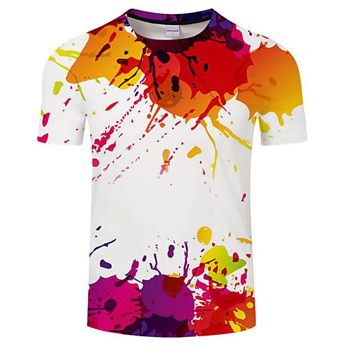 Men's T shirt Geometric Rainbow Plus Size Print Short Sleeve Daily Tops Basic Exaggerated Rainbow
Men's T shirt Geometric Rainbow Plus Size Print Short Sleeve Daily Tops Basic Exaggerated Rainbow