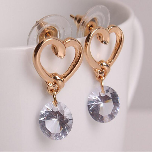 Women's Cubic Zirconia Drop Earrings Dangle Earrings Solitaire Round Cut Heart Hollow Heart Ladies Simple Fashion Sweet Earrings Jewelry Golden For Wedding Casual Daily Masquerade Engagement Party
Women's Cubic Zirconia Drop Earrings Dangle Earrings Solitaire Round Cut Heart Hollow Heart Ladies Simple Fashion Sweet Earrings Jewelry Golden For Wedding Casual Daily Masquerade Engagement Party