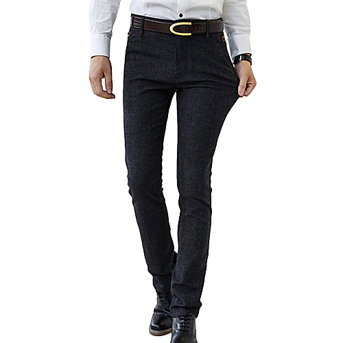 Men's Simple Basic Slim Party Daily Work Dress Pants Chinos Pants Solid Colored Black Blue
Men's Simple Basic Slim Party Daily Work Dress Pants Chinos Pants Solid Colored Black Blue