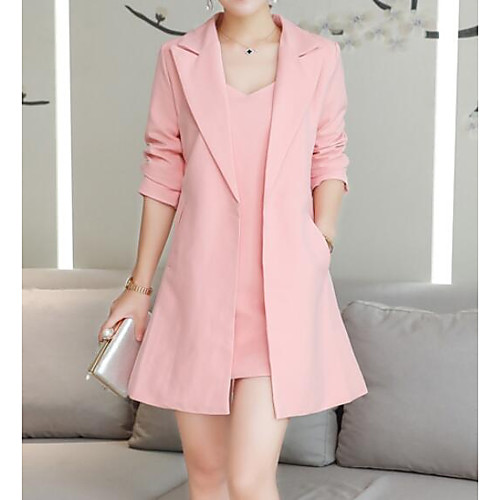 Women's Solid Colored Basic Peaked Lapel Suits Long Daily Half Sleeve Acrylic Coat Tops Blushing Pink
Women's Solid Colored Basic Peaked Lapel Suits Long Daily Half Sleeve Acrylic Coat Tops Blushing Pink