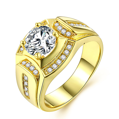Couple's Ring 1pc Gold Brass Imitation Diamond 24K Gold Plated Ladies Luxury Classic Daily Date Jewelry Layered Stylish Precious Cool
Couple's Ring 1pc Gold Brass Imitation Diamond 24K Gold Plated Ladies Luxury Classic Daily Date Jewelry Layered Stylish Precious Cool