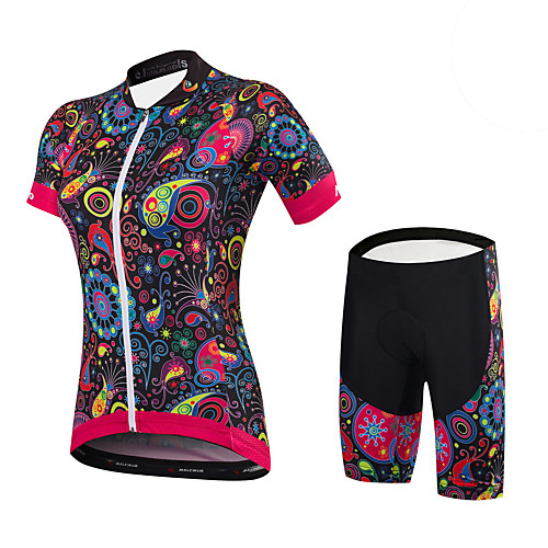 Malciklo Women's Short Sleeve Cycling Jersey with Shorts Yellow Green Blue Floral Botanical Bike Clothing Suit Sports Spandex Bamboo-carbon Fiber Coolmax Floral Botanical Mountain Bike MTB Road Bike
Malciklo Women's Short Sleeve Cycling Jersey with Shorts Yellow Green Blue Floral Botanical Bike Clothing Suit Sports Spandex Bamboo-carbon Fiber Coolmax Floral Botanical Mountain Bike MTB Road Bike