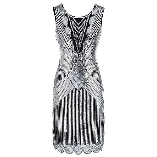 1920s Sparkle & Shine Roaring Twenties Vacation Dress The Great Gatsby Charleston Flapper Dress Dress Cocktail Dress Prom Dress Women's Sequins Rivet Costume Golden / Black / Red / BlackGolden
1920s Sparkle & Shine Roaring Twenties Vacation Dress The Great Gatsby Charleston Flapper Dress Dress Cocktail Dress Prom Dress Women's Sequins Rivet Costume Golden / Black / Red / BlackGolden