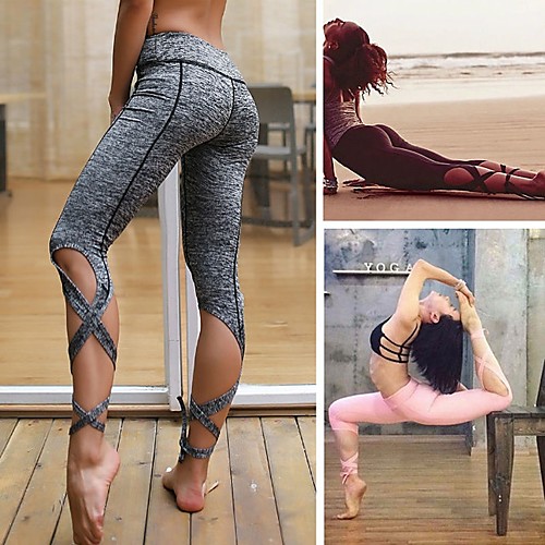 Women's High Waist Yoga Pants String End Tights Capri Leggings Moisture Wicking Solid Color Grey Black Pale Pink Nylon Spandex Zumba Fitness Ballet Sports Activewear Stretchy Skinny
Women's High Waist Yoga Pants String End Tights Capri Leggings Moisture Wicking Solid Color Grey Black Pale Pink Nylon Spandex Zumba Fitness Ballet Sports Activewear Stretchy Skinny