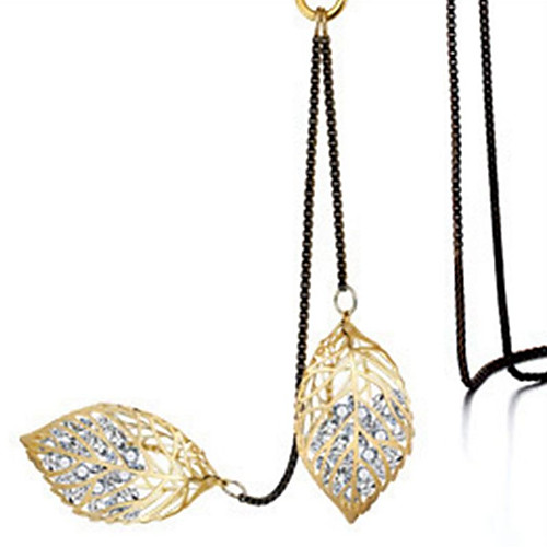 Women's AAA Cubic Zirconia Pendant Necklace Long Leaf Ladies Stylish Classic Alloy Gold Silver 70 cm Necklace Jewelry 1pc For Daily
Women's AAA Cubic Zirconia Pendant Necklace Long Leaf Ladies Stylish Classic Alloy Gold Silver 70 cm Necklace Jewelry 1pc For Daily