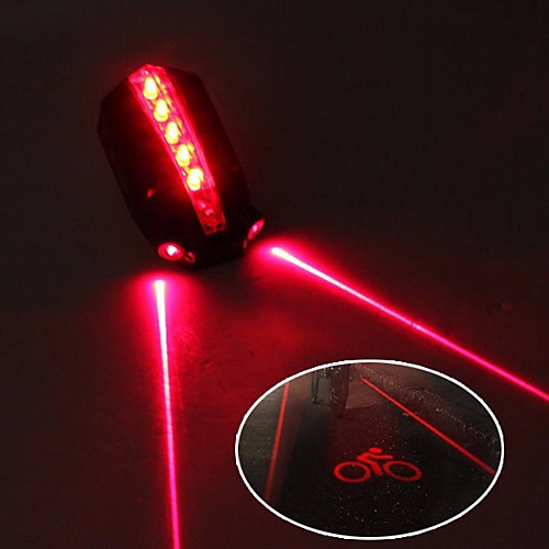 Laser Bike Light Rear Bike Tail Light Safety Light Mountain Bike MTB Bicycle Cycling Waterproof Adjustable Cool Quick Release 50 lm 2 AAA Batteries Red Cycling / Bike / IPX 6
Laser Bike Light Rear Bike Tail Light Safety Light Mountain Bike MTB Bicycle Cycling Waterproof Adjustable Cool Quick Release 50 lm 2 AAA Batteries Red Cycling / Bike / IPX 6