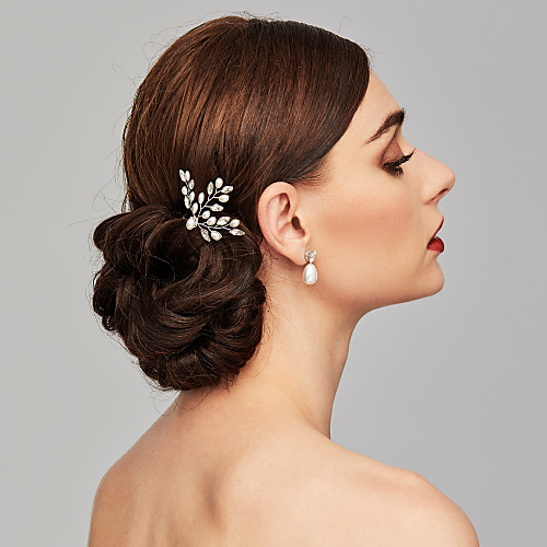 Pearl Headwear / Hair Clip / Hair Stick with Floral 1pc Wedding / Special Occasion Headpiece / Hair Pin
Pearl Headwear / Hair Clip / Hair Stick with Floral 1pc Wedding / Special Occasion Headpiece / Hair Pin