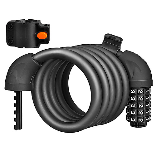 Bike Cable Lock Wearproof Security Easy to Install Self Coiling Resettable Combination For Road Bike Mountain Bike MTB Folding Bike Fixed Gear Bike Cycling Bicycle Alloy Black 1 pcs
Bike Cable Lock Wearproof Security Easy to Install Self Coiling Resettable Combination For Road Bike Mountain Bike MTB Folding Bike Fixed Gear Bike Cycling Bicycle Alloy Black 1 pcs