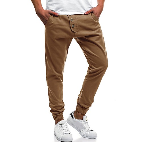 Men's Harlem Pants Plus Size Cotton Daily Harem Sweatpants Pants Solid Colored Black Army Green Khaki / Spring / Fall
Men's Harlem Pants Plus Size Cotton Daily Harem Sweatpants Pants Solid Colored Black Army Green Khaki / Spring / Fall