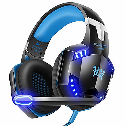 Kotion Each G2000 7.1 Surround Sound Stereo Gaming Headset Esports Headphone LED Lights & Soft Memory Earmuffs Works with Xbox One, PS4, Nintendo Switch, PC Mac Computer Gaming
Kotion Each G2000 7.1 Surround Sound Stereo Gaming Headset Esports Headphone LED Lights & Soft Memory Earmuffs Works with Xbox One, PS4, Nintendo Switch, PC Mac Computer Gaming