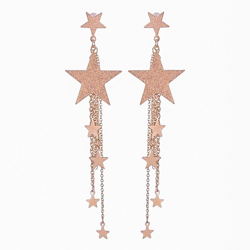 Women's Drop Earrings Long Star Ladies Stylish Classic Earrings Jewelry Gold / Silver For Daily 1 Pair
Women's Drop Earrings Long Star Ladies Stylish Classic Earrings Jewelry Gold / Silver For Daily 1 Pair