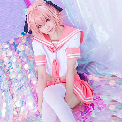 Inspired by Fate / Stay Night Astolfo Anime Cosplay Costumes Japanese School Uniforms Stripes Short Sleeve Cravat Skirts Top For Women's / Headwear / Headwear
Inspired by Fate / Stay Night Astolfo Anime Cosplay Costumes Japanese School Uniforms Stripes Short Sleeve Cravat Skirts Top For Women's / Headwear / Headwear