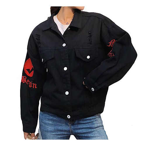 Women's Denim Jacket Daily Regular Coat Jacket Long Sleeve Solid Colored Blushing Pink Khaki / Cotton
Women's Denim Jacket Daily Regular Coat Jacket Long Sleeve Solid Colored Blushing Pink Khaki / Cotton
