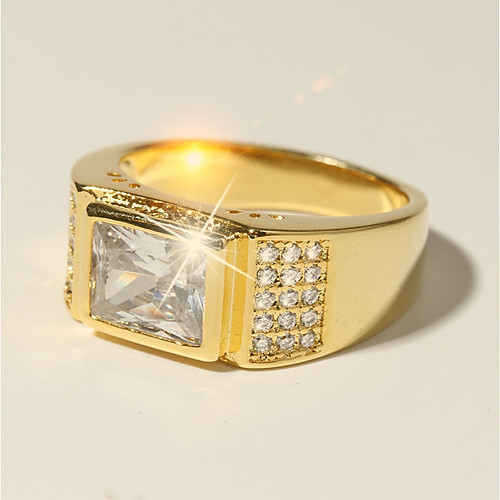 Band Ring Classic Gold Brass Imitation Diamond 24K Gold Plated Believe Fashion Classic Holiday 1pc 7 8 9 10 11 / Men's / Solitaire
Band Ring Classic Gold Brass Imitation Diamond 24K Gold Plated Believe Fashion Classic Holiday 1pc 7 8 9 10 11 / Men's / Solitaire