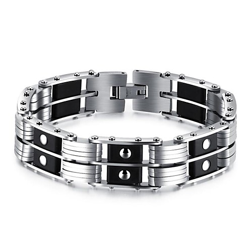 Men's Bracelet Stylish Creative Fashion Titanium Steel Bracelet Jewelry Black For Daily Date
Men's Bracelet Stylish Creative Fashion Titanium Steel Bracelet Jewelry Black For Daily Date