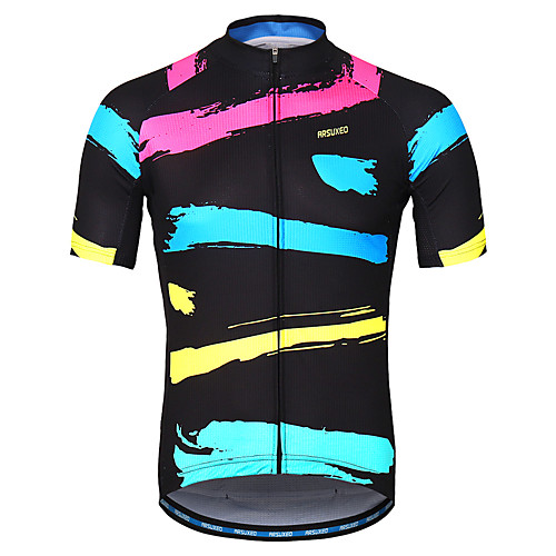 Arsuxeo Men's Short Sleeve Cycling Jersey Black / Red Bike Jersey Mountain Bike MTB Road Bike Cycling Sports Clothing Apparel / Athleisure
Arsuxeo Men's Short Sleeve Cycling Jersey Black / Red Bike Jersey Mountain Bike MTB Road Bike Cycling Sports Clothing Apparel / Athleisure