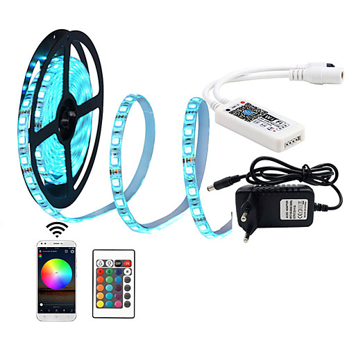 1x5M LED Light Strips RGB Tiktok Lights Remote Controls Smart Lights 300 LEDs SMD5050 10mm 1 X 12V 3A Power Supply RGB Tiktok Lights Cuttable Decorative Linkable 100-240 V 1 set
1x5M LED Light Strips RGB Tiktok Lights Remote Controls Smart Lights 300 LEDs SMD5050 10mm 1 X 12V 3A Power Supply RGB Tiktok Lights Cuttable Decorative Linkable 100-240 V 1 set
