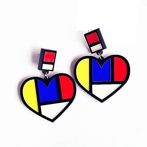 Women's Hoop Earrings Classic Heart Ladies Stylish Sweet Earrings Jewelry Rainbow For Daily 1 Pair
Women's Hoop Earrings Classic Heart Ladies Stylish Sweet Earrings Jewelry Rainbow For Daily 1 Pair