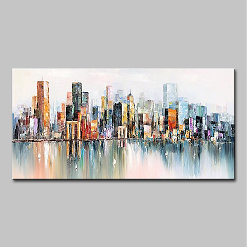 Oil Painting Hand Painted Horizontal Abstract Landscape Modern Rolled Canvas (No Frame)
Oil Painting Hand Painted Horizontal Abstract Landscape Modern Rolled Canvas (No Frame)