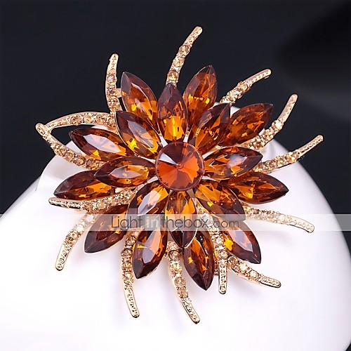 Women's Citrine Brooches Layered 3D Flower Ladies Colorful Vintage Rhinestone Gold Plated Brooch Jewelry Rainbow Champagne White For Evening Party Festival
Women's Citrine Brooches Layered 3D Flower Ladies Colorful Vintage Rhinestone Gold Plated Brooch Jewelry Rainbow Champagne White For Evening Party Festival