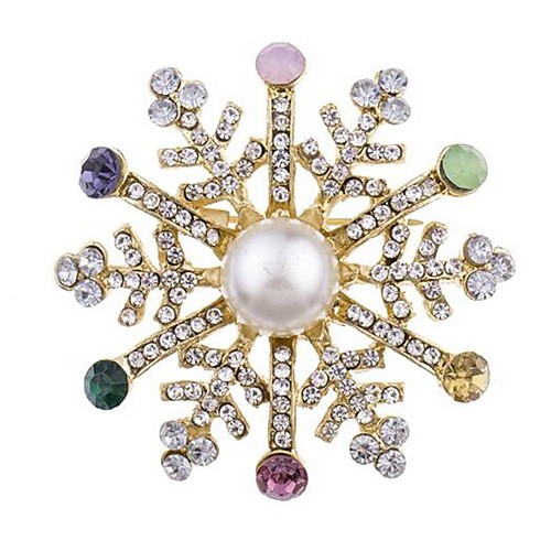 Women's Brooches Classic Snowflake Ladies Classic Rhinestone Brooch Jewelry Gold For Christmas Cosplay Costumes
Women's Brooches Classic Snowflake Ladies Classic Rhinestone Brooch Jewelry Gold For Christmas Cosplay Costumes