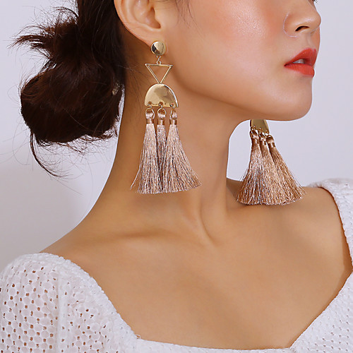 Women's Drop Earrings Hanging Earrings Tassel Ladies Tassel Fashion Elegant Earrings Jewelry Gold For Daily Festival 1 Pair
Women's Drop Earrings Hanging Earrings Tassel Ladies Tassel Fashion Elegant Earrings Jewelry Gold For Daily Festival 1 Pair