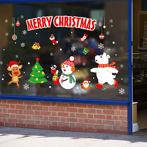 Christmas Decorations / Holiday Wall Stickers Holiday Wall Stickers Decorative Wall Stickers, PVC Home Decoration Wall Decal Wall / Window Decoration 1pc
Christmas Decorations / Holiday Wall Stickers Holiday Wall Stickers Decorative Wall Stickers, PVC Home Decoration Wall Decal Wall / Window Decoration 1pc