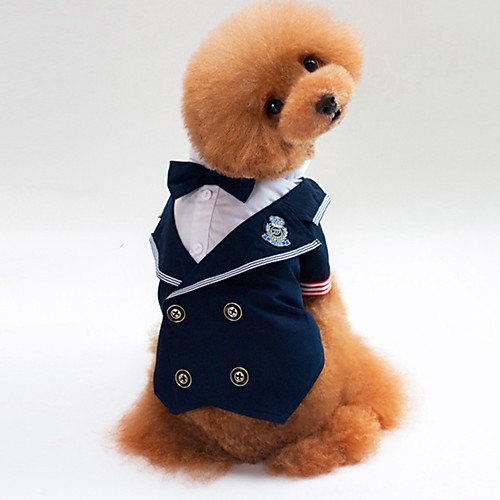 Dogs Cats Tuxedo Dog Clothes Blue Costume Shiba Inu Pug Bichon Frise Cotton Solid Colored Party / Evening Wedding S M L XL XXL
Dogs Cats Tuxedo Dog Clothes Blue Costume Shiba Inu Pug Bichon Frise Cotton Solid Colored Party / Evening Wedding S M L XL XXL