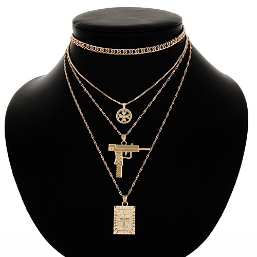 Women's Layered Necklace Layered Cross Ladies Stylish Classic Alloy Gold Silver 307 cm Necklace Jewelry 1pc For Daily
Women's Layered Necklace Layered Cross Ladies Stylish Classic Alloy Gold Silver 307 cm Necklace Jewelry 1pc For Daily