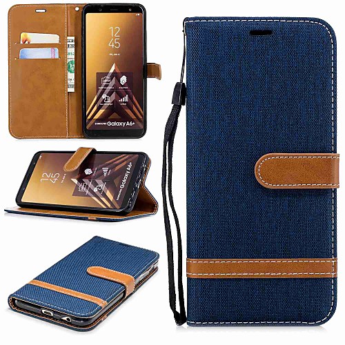 Phone Case For Samsung Galaxy Full Body Case Wallet Card A6 (2018) A6 (2018) A3 A5 A8 2018 A8 2018 A5(2016) A3(2016) Wallet Card Holder with Stand Solid Color Hard Textile
Phone Case For Samsung Galaxy Full Body Case Wallet Card A6 (2018) A6 (2018) A3 A5 A8 2018 A8 2018 A5(2016) A3(2016) Wallet Card Holder with Stand Solid Color Hard Textile