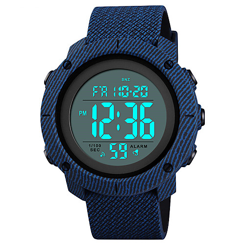 SKMEI Men's Sport Watch Military Watch Digital Watch Japanese Digital Quilted PU Leather Black / Blue / Green 50 m Water Resistant / Waterproof Alarm Calendar / date / day Digital Luxury Fashion -
SKMEI Men's Sport Watch Military Watch Digital Watch Japanese Digital Quilted PU Leather Black / Blue / Green 50 m Water Resistant / Waterproof Alarm Calendar / date / day Digital Luxury Fashion -